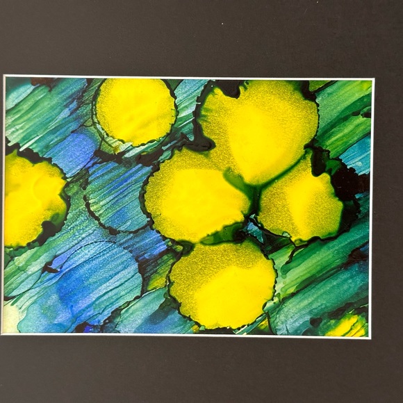 Hand crafted original abstract alcohol ink wall decor painting - Picture 9 of 13